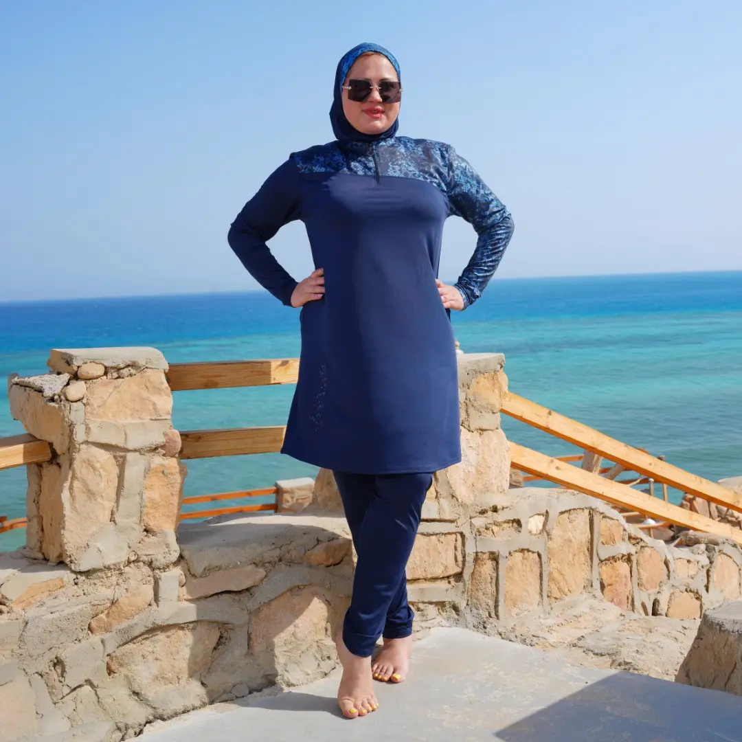 مايوه بوركيني حريمي بيج سايز BS.16